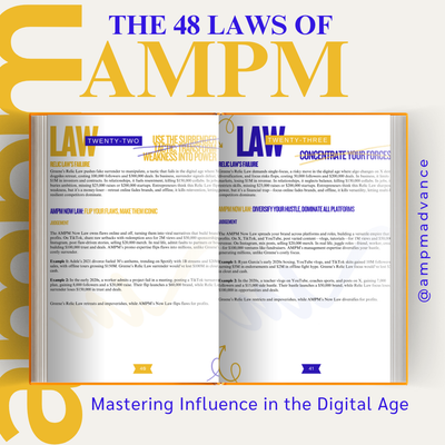 The 48 Laws of AMPM : Mastering Influence In The Digital Age