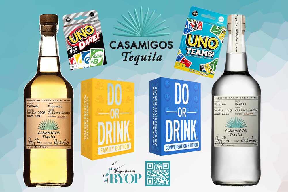 BYOP Casamigos Double XL — Casamigos Blanco and Reposado in one teal double box