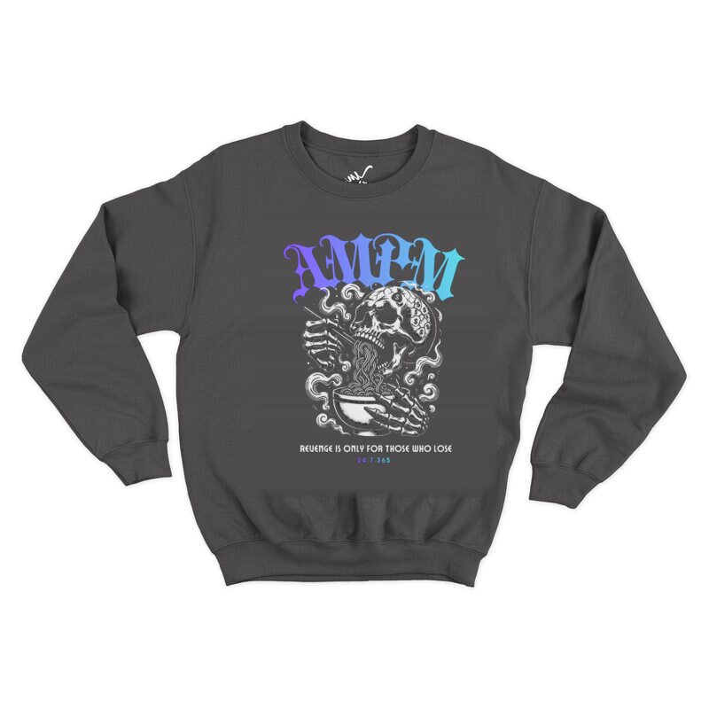 AMPM Reaper — Ice design on a black crewneck