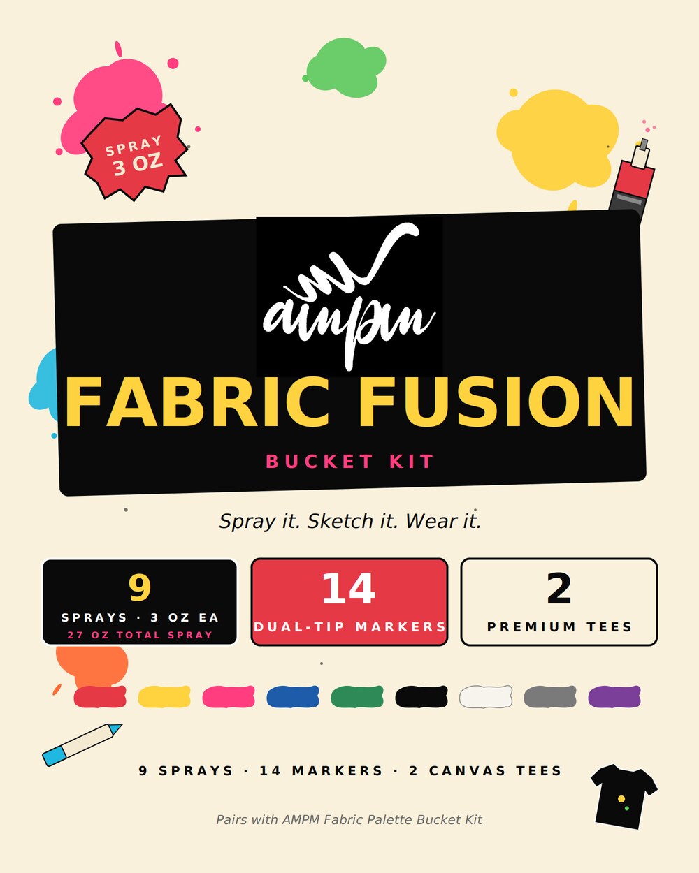 AMPM Fabric Fusion Bucket Kit