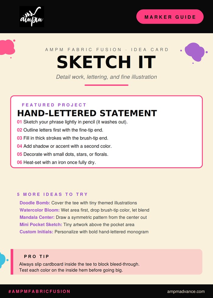 Sketch It idea card — Hand-Lettered Statement project