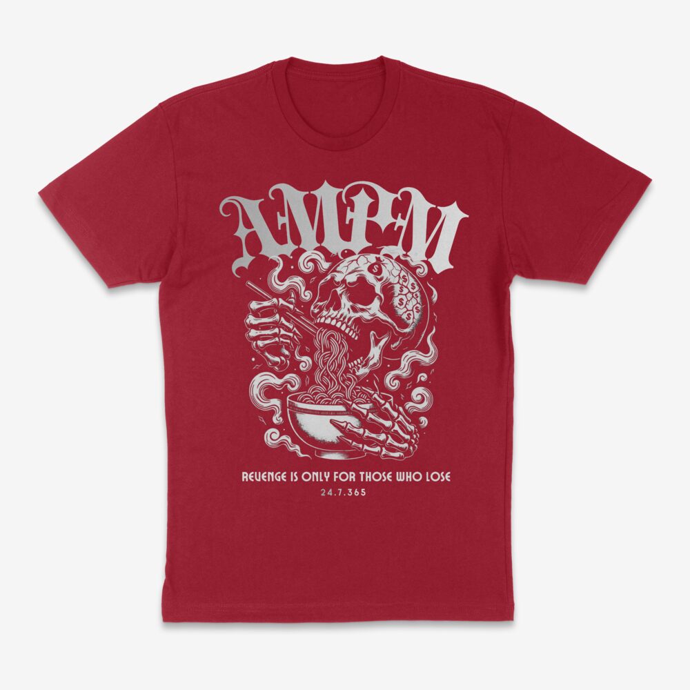 AMPM Winners tee in red, one of seven colourways